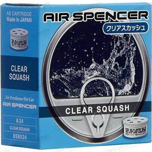 Ароматизатор на торпедо Eikosha Spirit Refill Clear Squash (Чистая свежесть), меловой, баночка 40г, арт. A-24