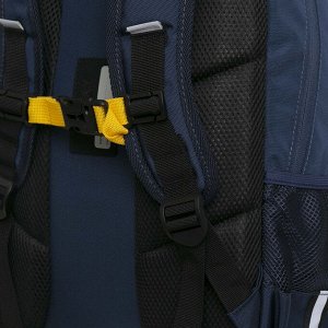 GRIZZLY Рюкзак школьный с карманом для ноутбука 13&quot;, анатомической спинкой, для мальчика, мальчику, синий