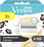 Gillette Venus Comfortglide Leopard Coconut, сменные кассеты 5 лезвий, 6шт