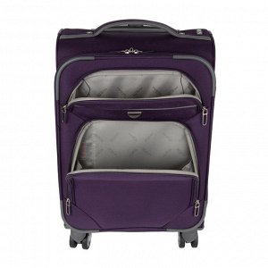 Р4102 (2-ой) фиолетовый 24&quot; чемодан средний 4-е колеса