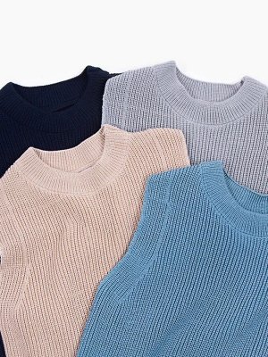 Жилет для девочки Amarobaby KNIT Long, бежевый