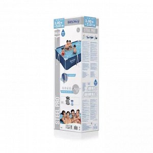 Каркасный бассейн (56411) BestWay [300х201х66см, 3300л, 20кг,  карт. фил.-насос]