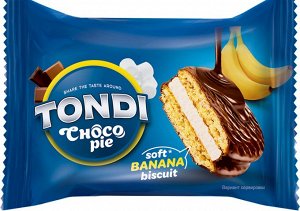 Печенье Tondi Choco Pie банан 30г