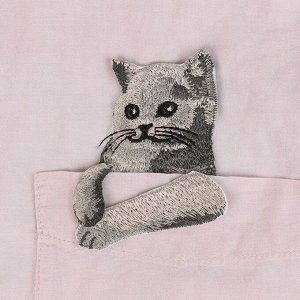 Термоаппликация на кармашек «Кот с лапками»