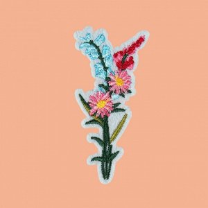 Термоаппликация «Букет цветов», 3,5 × 7,3 см 💐