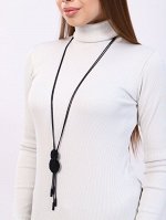 Длинное колье на шнурке, арт.018.444