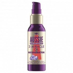 Масло для восстановления поврежденных волос AUSSIE 3 Miracle Oil Reconstructor 100 мл