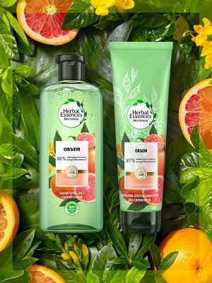 Шампунь для тонких, лишенных объема волос Белый грейпфрут и Мята Herbal Essences, 400 мл
