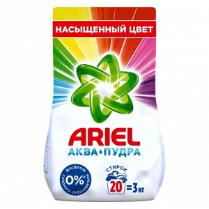 Ariel Стиральный порошок для цветных вещей Автомат Color 20 стирок 3 кг Ариэль