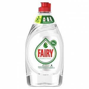 Fairy Средство для мытья посуды Pure&Clean 450 мл, Фейри