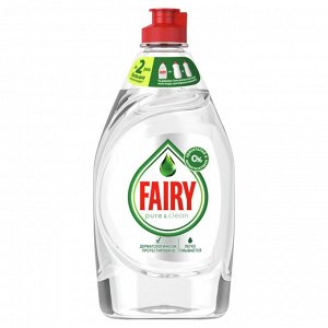Fairy  Средство для мытья посуды Pure&Clean 450 мл,  Фейри