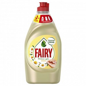 Fairy Средство для мытья посуды Нежные руки Ромашка и витамин E 450 мл, Фейри