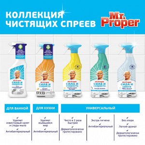 Mr. Proper Чистящий спрей для кухни СИЛА И СКОРОСТЬ Апельсин 450мл, Мистер Промер