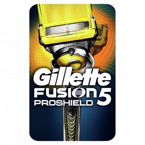 Gillette Fusion5 ProShield Мужская Бритва, 1 кассета, с 5 лезвиями, уменьшающими трение, с технологией FlexBall