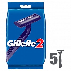 Жиллет, GILLETTE 2 Бритвы одноразовые 4+1шт бесплатно