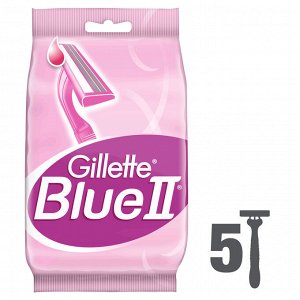 Джилет Одноразовая женская бритва 5 шт Gillette Blue 2
