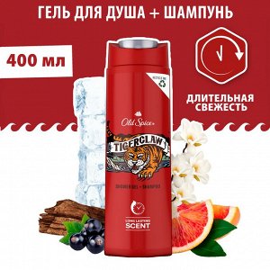 Олд Спайс Гель для душа Tiger Claw 400 мл, Old Spice