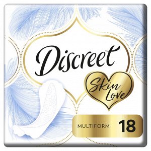 Женские ежедневные прокладки Discreet Multiform  Skin Love  18 шт.
