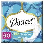 Женские ежедневные прокладки Discreet Multiform Весенний Бриз, 60 шт.
