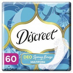 Женские ежедневные прокладки Discreet Multiform Весенний Бриз, 60 шт.