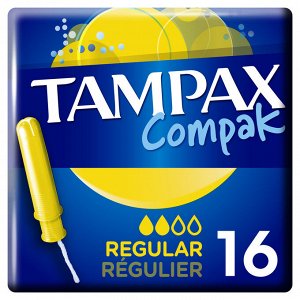 Тампоны с аппликатором TAMPAX Compak Regular, 16 шт.