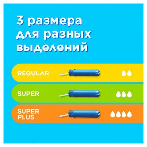 Тампоны с аппликатором TAMPAX Compak Regular, 16 шт.