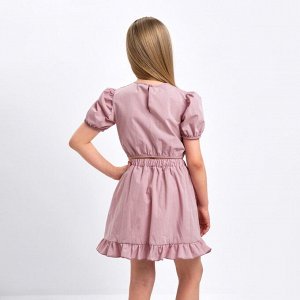 Комплект для девочки (топ, юбка) KAFTAN 32 (110-116 см), пудровый