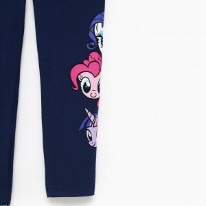Легинсы лосины детские, My Little Pony, рост 98-104, синий