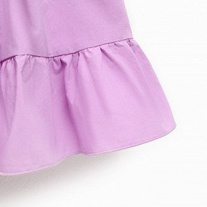 Платье детское с воротником KAFTAN 34 (122-128 см), лиловое