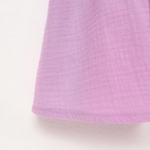 Платье детское с рюшей KAFTAN «Муслин» 32 (110-116 см), лиловое