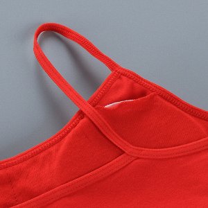 Комплект нижнего белья для девочки (топ-бюстгальтер + трусики, цвет красный)