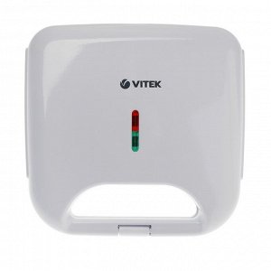 Сэндвичница Vitek VT-7149, 800 Вт, антипригарное покрытие, белая