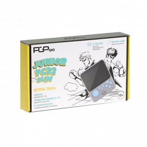 Игровая приставка PGP AIO Junior FC32b Slim, AV кабель, 8 бит, 500 игр, серая