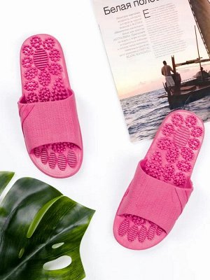 Тапочки с массажным эффектом AMARO HOME Relax Step Открытый нос (Фуксия) 38-39