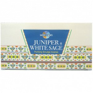 HEM масала 15 гр. Благовония Juniper White Sage МОЖЖЕВЕЛЬНИК-БЕЛЫЙ ШАЛФЕЙ блок 12 шт.