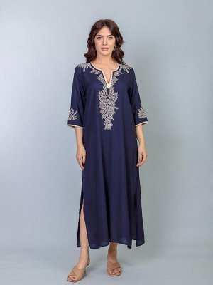 Платье-туника (вискоза) с вышивкой №23-529-1