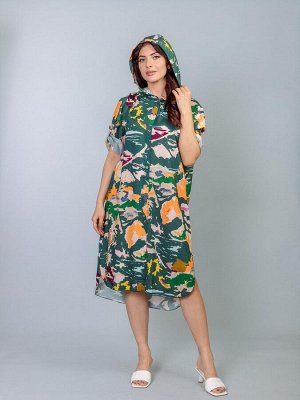 Платье-туника с капюшоном (вискоза) №23-526-2