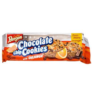 печенье BERGEN CHOCOLATE chip COOKIES Orange 100 г