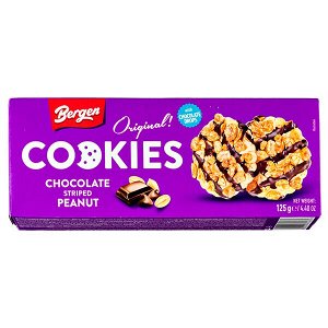 Печенье BERGEN ORIGINAL COOKIES Drops & Peanut 125 г 1 уп.х 27 шт.
