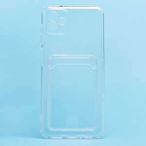 Чехол-накладка - SC276 с картхолдером для "Samsung SM-A045 Galaxy A04" (transparent)