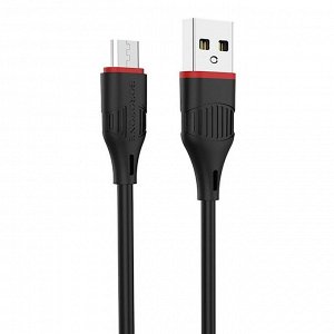 Кабель USB - micro USB Borofone BX17 Enjoy  100см 2,4A (black)