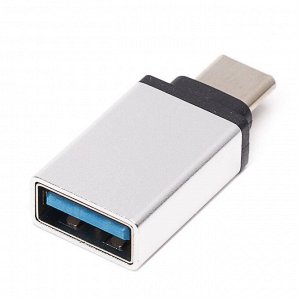 Адаптер - OTG Type-C/USB (silver)