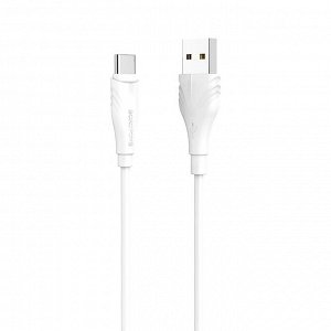 Кабель USB - Type-C Borofone BX18  100см 3A (white)