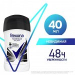 REXONA Антиперcперант стик невидимый на черном и белом 40мл