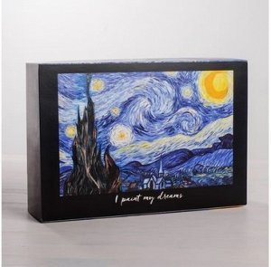 Коробка складная «Звездная ночь», 16 × 23 × 7.5 см