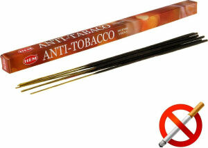 Благовония HEM "Anti Tobacco. Анти Табак", ", 8 палочек в упаковке, четырёхгранник