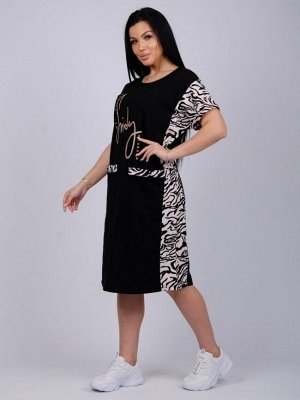МАЛН-5931з Платье Иволга зебра, трикотаж