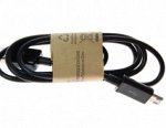 Кабель microUSB - USB (длинный разъем) черный