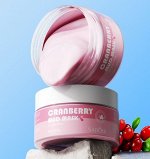 Очищающая глиняная маска для лица с брусникой SADOER GRANBERRY MUD MASK, 100 гр