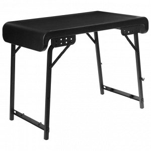 Набор мебели, складной (стол, 2 табурета световые), цвет черно-белый